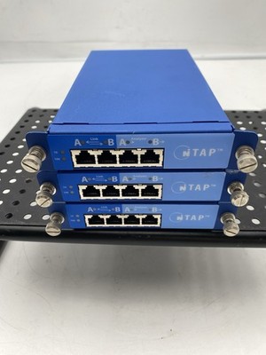 Lot of 3 Network Instruments nTAP 10/100 Copper Network Tap Splitter
