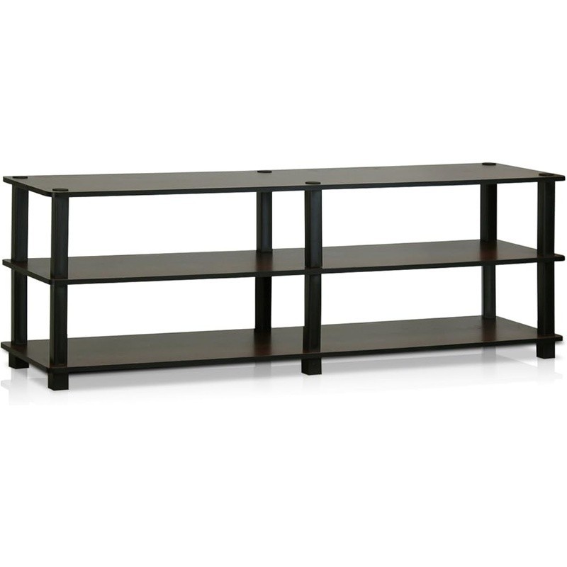 3-tier Open Shelf 55-inch Tv Easy Assembly Storage New