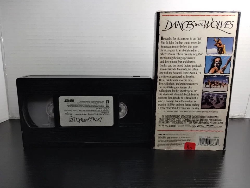 Dances with Wolves (VHS, 1993) - Image 2 of 2