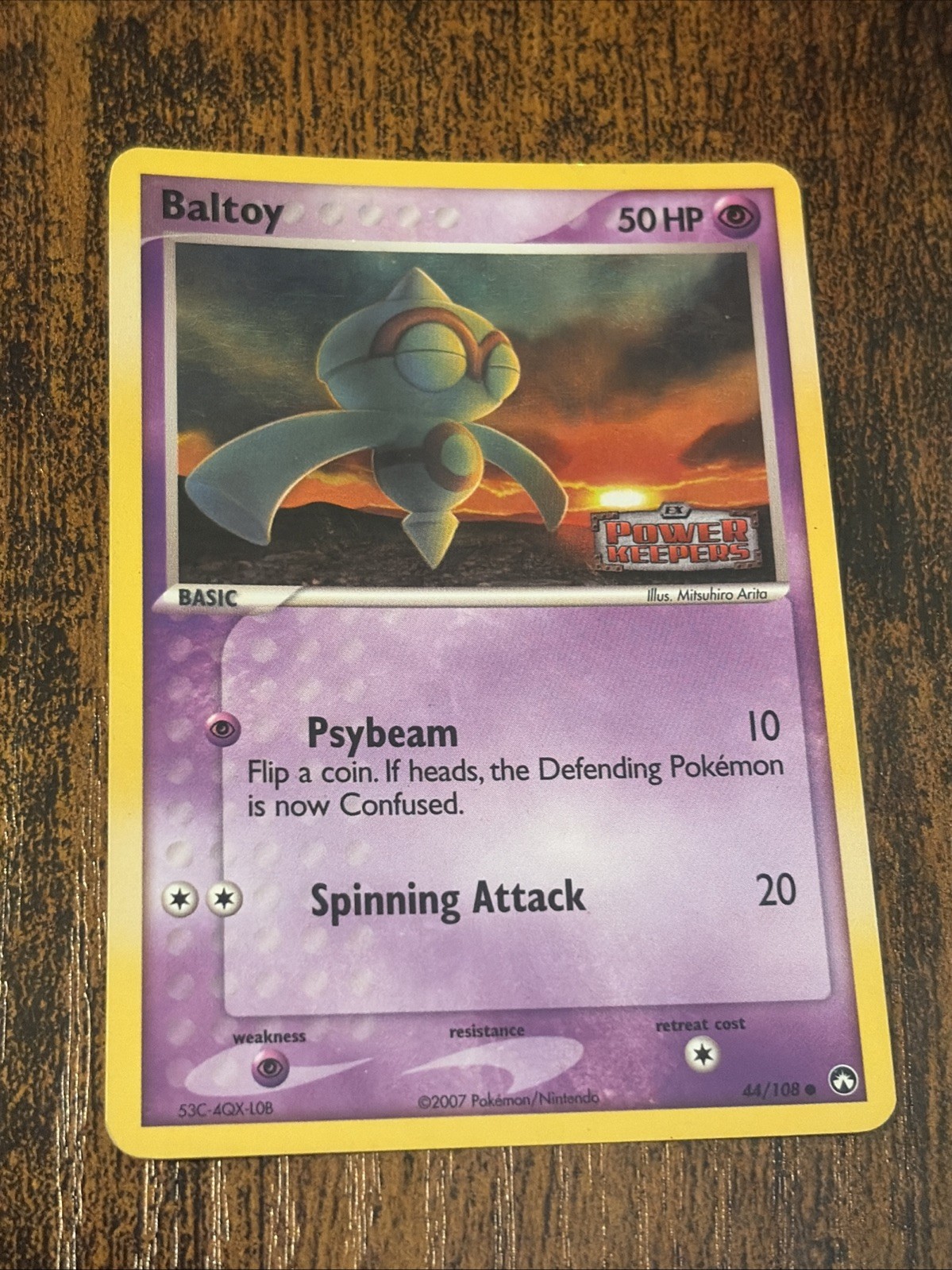 Baltoy 44/108 Power Keepers Reverse Holo