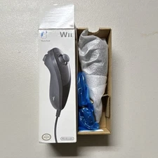 Nintendo Nunchuk Black Wired Navigation Controller for Nintendo Wii
