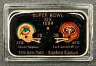 1984 Super Bowl XIX Dolphins & 49'ers 1oz .999 Silver Bar See Full Description