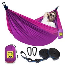 SZHLUX Camping Hammock Double Portable Hammocks Camping Accessories and Campi...