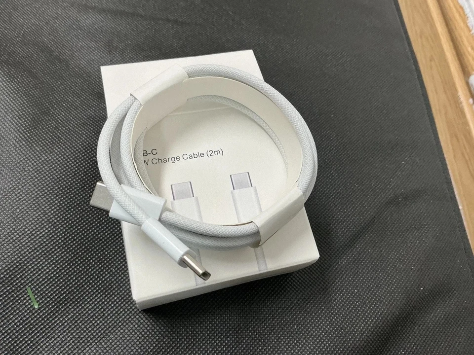 Type C to Type C Cable USB Fast Charger Lead For iPhone 15 16 17 & Samsung Plug - Image 2 of 4