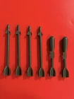 Vintage 1983 GI Joe Dragonfly set of four missiles and two bombs Part