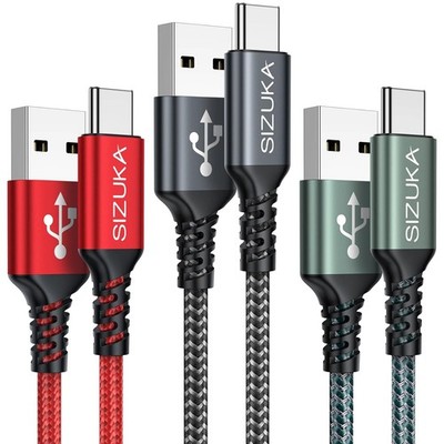 USB C Kabel, [3Stück 2M] Ladekabel USB C Fast Charge Schnellladekabel Typ C