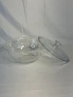 Vintage 1 QT PYREX 323 Casserole Dish Bowl with Lid  Oven Microwave Clear