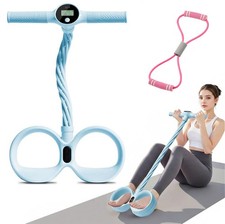 Smart Foot Pedal Puller with Digital Counter,6 Tube Pedal Puller Resistance Band