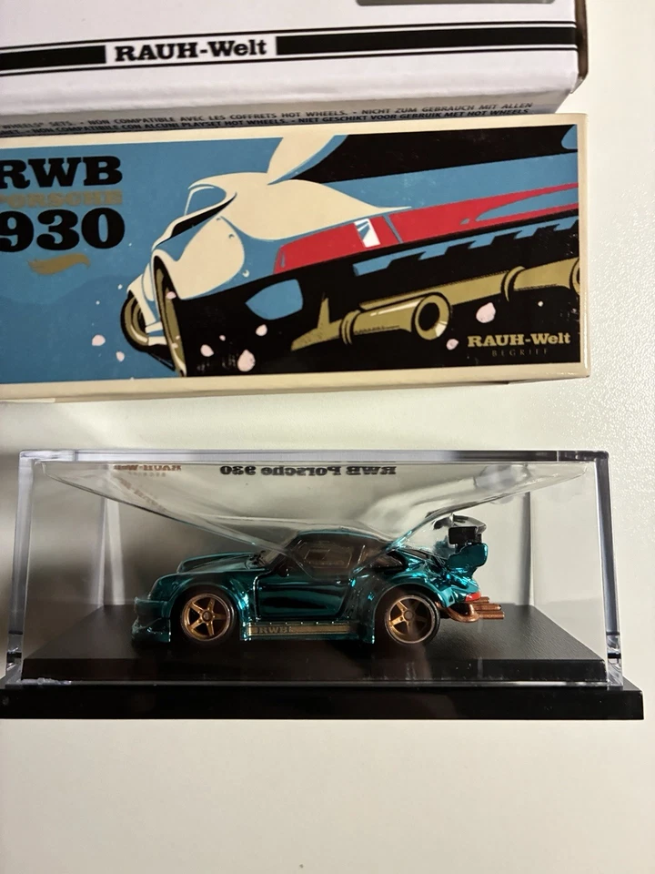 Mattel Hot Wheels RLC Exclusive RWB Porsche 930 Spectraflame Teal - Image 2 of 4