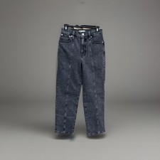 NWT Madewell Perfect Vintage Straight Jeans Seamed Edition 26 Black