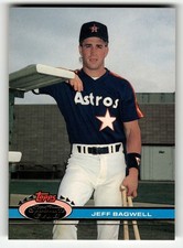 1991 Stadium Club Jeff Bagwell #388 Astros HOF ROOKIE CARD HIGH GRADE BEAUTY!. rookie card picture