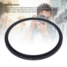 Black Filter Adapter Ring Aluminum Alloy Reducing Ring Step Up Converter