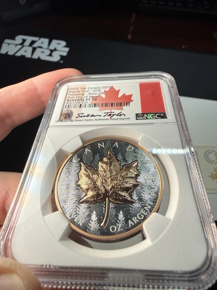 2025 Canada Maple Leaf NGC Reverse PF70 Ultra High Relief - Bag & COA Included - Image 4 of 4