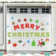 Christmas Garage Door Decorations Magnets - 32PCS Xmas Reflective Garage Door...