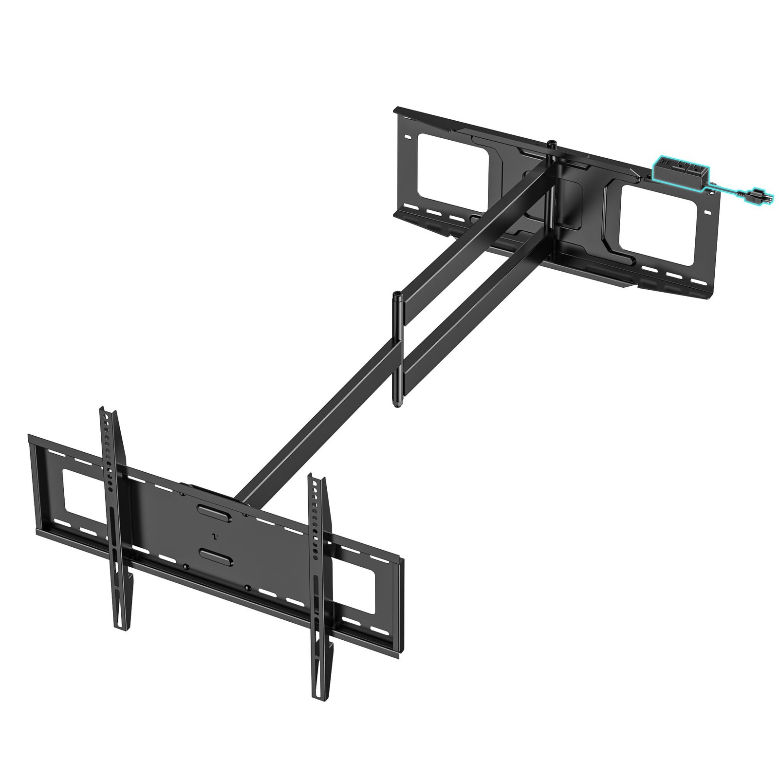 48'' Extension Extra Long Arm TV Wall Mount with Power Strip