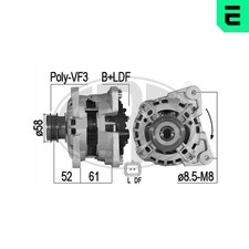 Generatore alternatore ERA Lima 209522A per CLIO B9A CAPTUR RENAULT MEGANE 14V