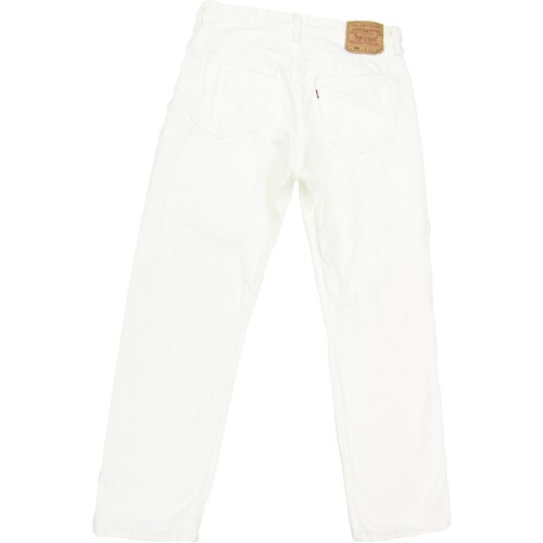 Vintage Levi's 501 White Rock Grunge High Waisted Festival Mom Denim Jeans 32 - Picture 2 of 5