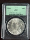 1889 Morgan Silver Dollar/ OGH