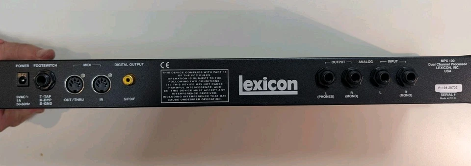 Lexicon MPX 100 Dual Channel Effektprozessor Stereo 44.1 kHz  - Bild 2 von 4