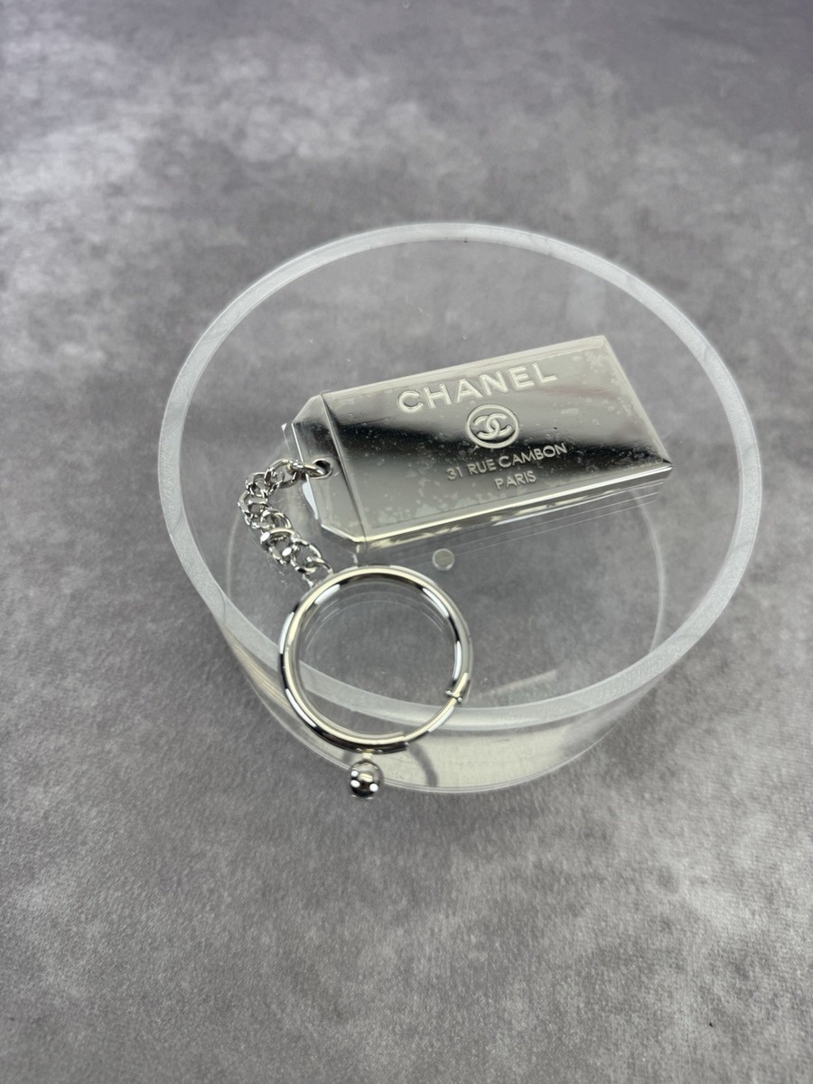 NEW Chanel Metal Mirror Silver Keychain NEW | eBay