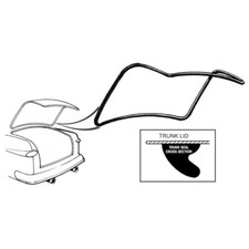 Trunk Lid Seal 1949-51 Ford Car 8A-7043720