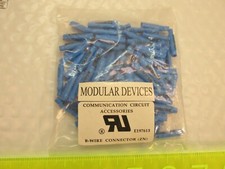 Modular Devices 100pcs blue B Wire Connectors Gel Filled Bean Crimp Type