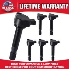 For 2004-2007 Saturn Vue 3.5L V6 [6-Pieces] UF242 UF-242 Ignition Coils, Black