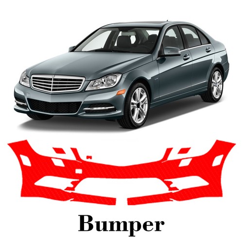 bumper PreCut PPF Paint Protection Film For Mercedes Benz C Luxury 2012-2014