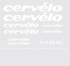 Cervélo S2 bicycle decals, Transferts, Stickers:Blanc N.5
