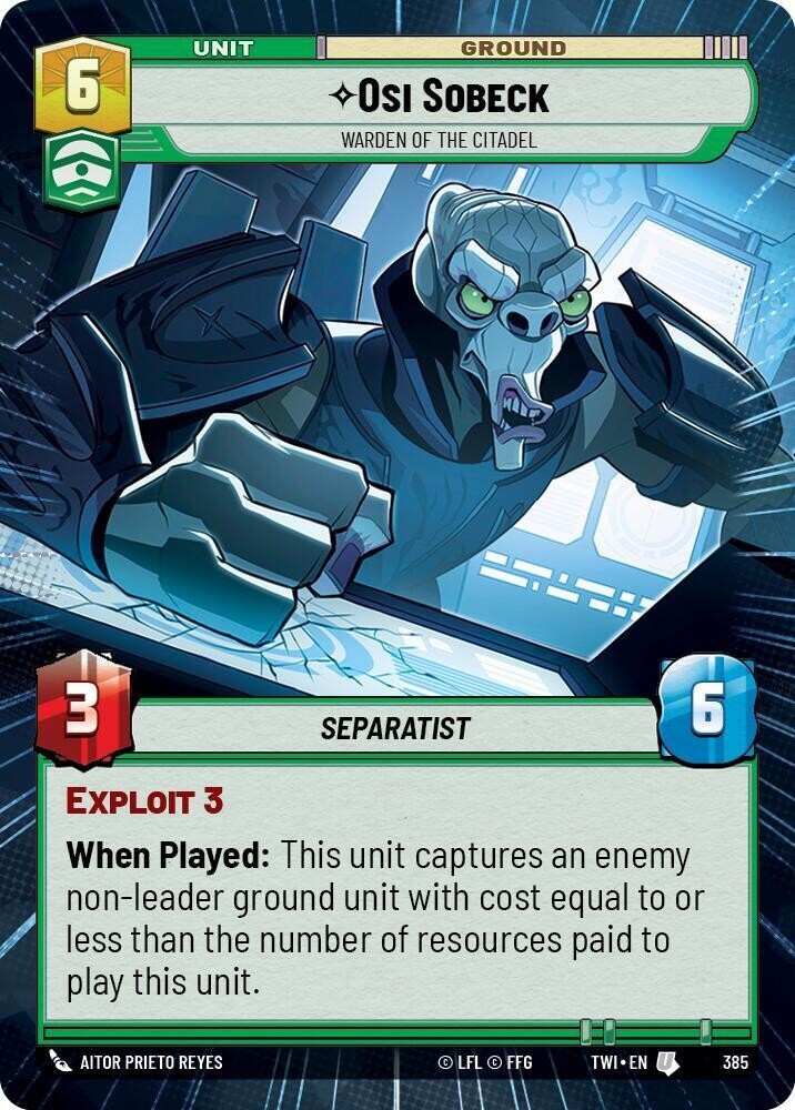 Osi Sobeck Hyperspace - TWI 385 NM - Star Wars Unlimited