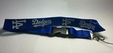 Los Angeles Dodgers Lanyard Badge Key Chain Clip Face Mask Holder Strap Saver