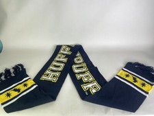 Harry Potter Hufflepuff Winter Scarf Knit with Tassels Black Yellow Adult Unisex