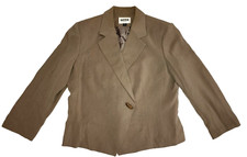 Vintage Kasper Petite Bridge Blazer 1 Fancy Button Office Career Work Size 14P