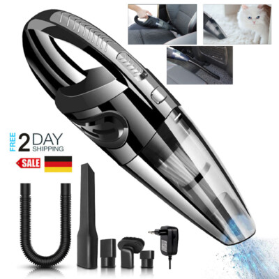 120W Kabellos Handstaubsauger Staubsauger Nass&Trocken Akku Für Auto Büro Haus