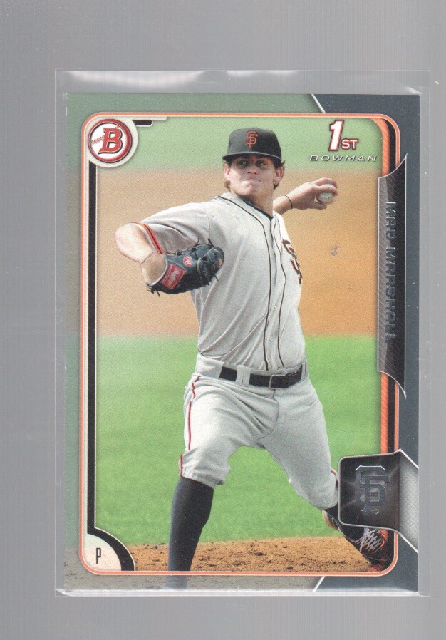 MAC MARSHALL 2015 BOWMAN DRAFT SILVER CARD #113 /499