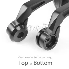 KiWAV Ultra Black Handle Bar End Mirrors 1" or 7/8" for Honda Magna 750