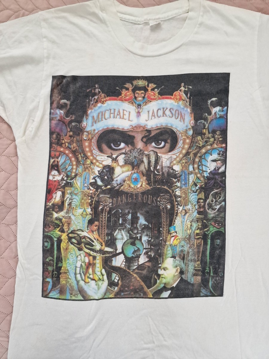 Rare Michael Jackson T-shirt DANGEROUS TOUR | eBay UK