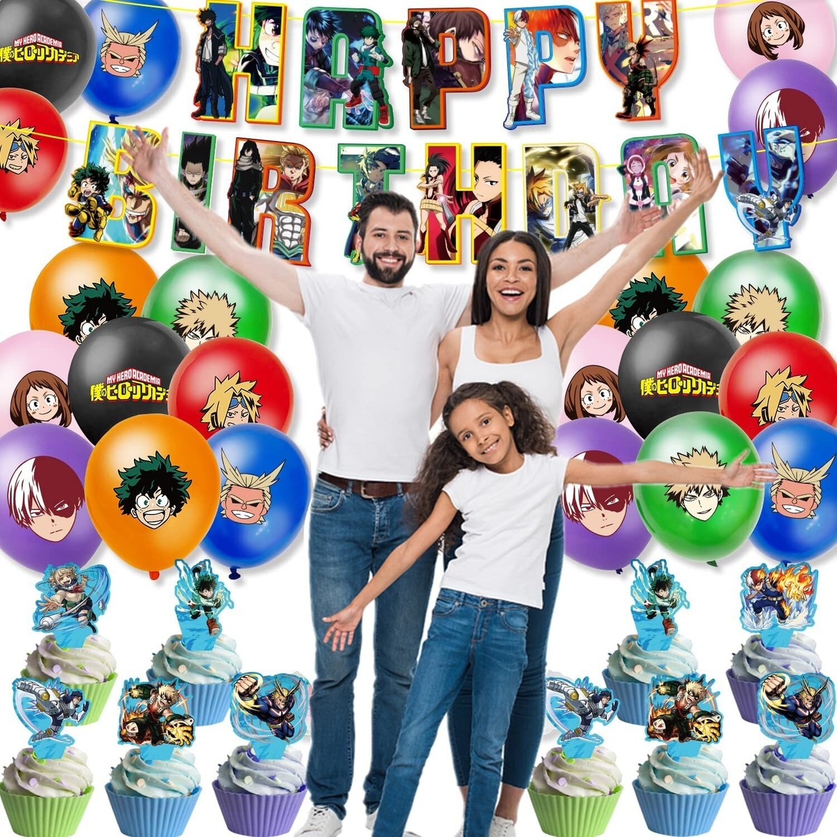 32PCS Stray Kids Birthday Decoration Supplies, Stray Kids Happy Birthday Decorazioni per Feste, Striscioni di Buon Compleanno, Decorazioni per Torte