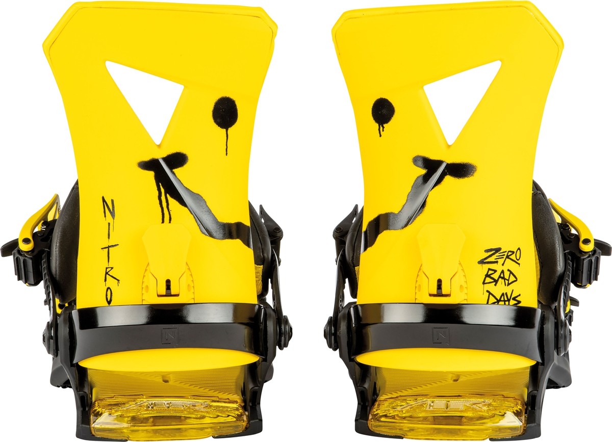 Nitro Zero Men's Snowboard Bindings, Zero Bad Days, Large Nitro Zero Men's Snowboard Bindings, Zero Bad Days, Large