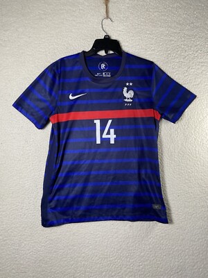 Maillot Nike FFF 2020 France #14 bleu taille moyenne homme - Main Image