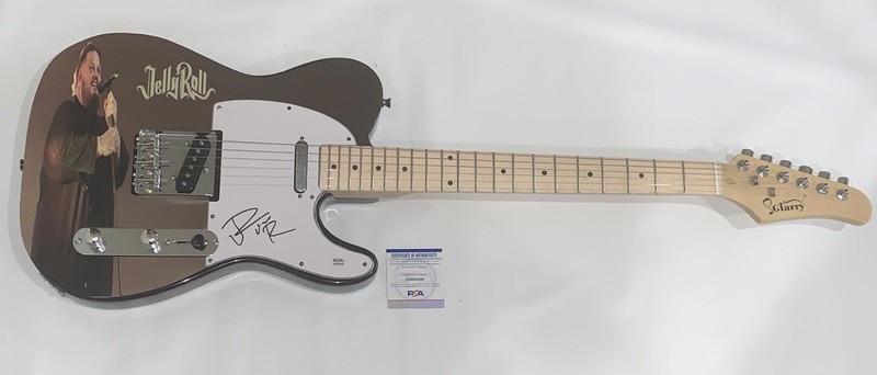JELLY ROLL SIGNED CUSTOM ELECTRIC GUITAR SON OF A SINNER  PSA COA