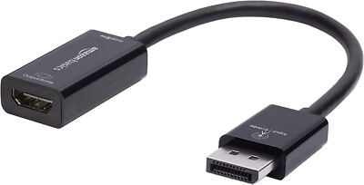 Amazon Basics DisplayPort to HDMI Adapter 4K@60Hz   Not for USB, Black