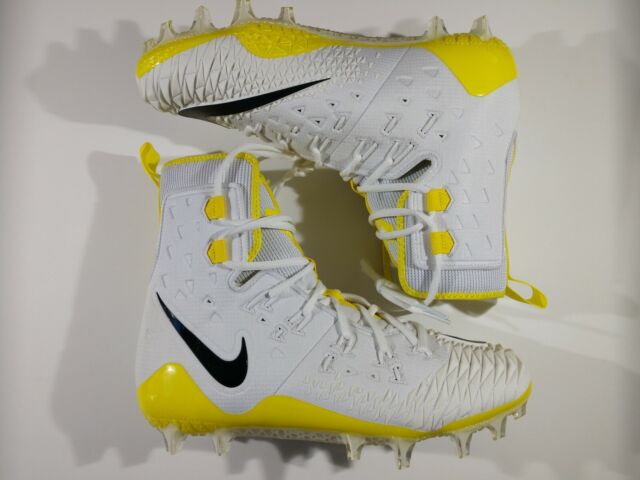 Nike Men 10 Force Savage Elite Lineman Football Cleat Ylw White 857063-107 @kw1 | eBay
