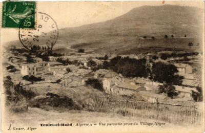 AK AK ALGERIEN Geiser 3 Teniet-El-Haad Teilansicht Dorfaufnahme (756512)