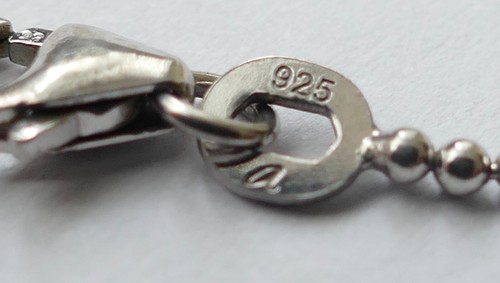 QUINN Armband schlicht zart 925 Silber rhodiniert Vintage 90er bracelet silver - Bild 4 von 4