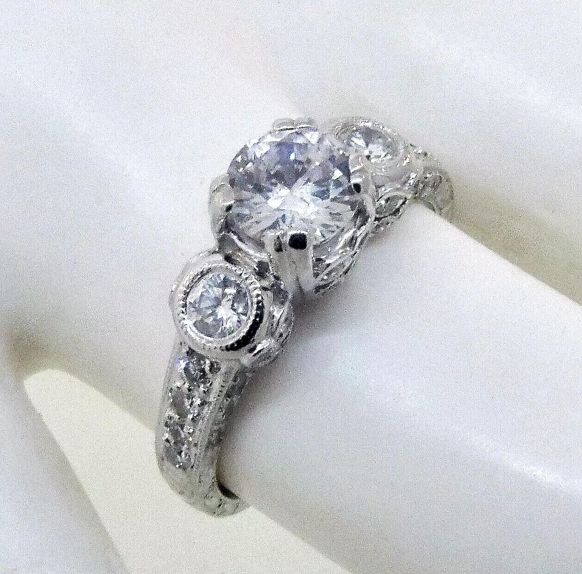 Isadora Vintage Engagement Ring - Setting Only 110-48826 - London Gold