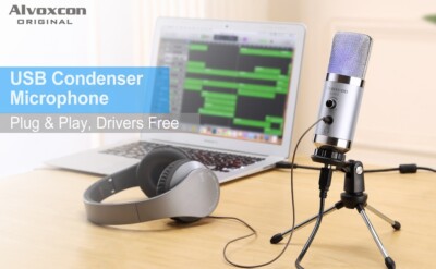 USB Streaming Podcast Studio Mikrofon - YouTube/Twitch/Gaming/Sprachaufnahme