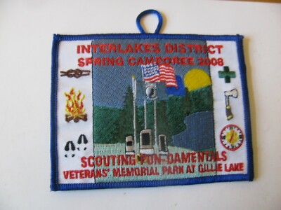 BSA Boy Scout Interlakes District Marcellus New York Patch NOS New Free Shipping