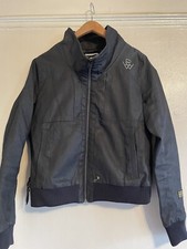 G-star Raw Originals 3301 Bomber Full Zip Women's Barker Denim Jacket Size M