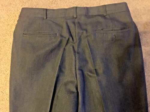 SLATES BASICS Dress Black Pants 36x30 Regular Fit 80% Polyester 20% Rayon #2130 - Picture 6 of 7